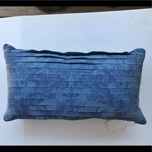 Charisma Blue Pleated Feather Down Accent …